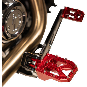 THRASHIN SUPPLY CO. Aggressor Footpegs - Rear- Red TSC-2022-2-D