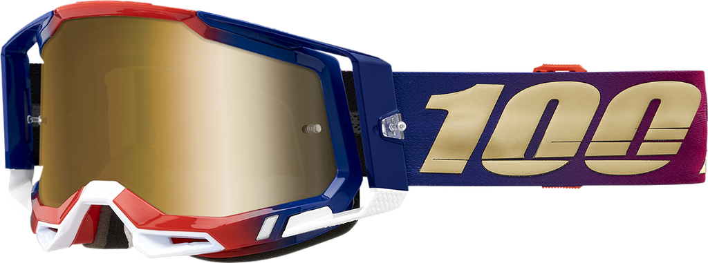 100% Racecraft 2 Goggles - United - True Gold 50010-00009