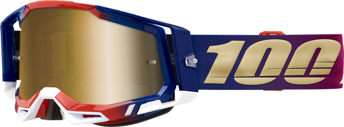 100% Racecraft 2 Goggles - United - True Gold 50010-00009