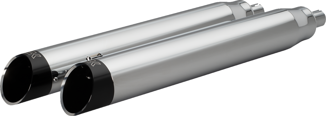 KHROME WERKS 4-1/2" War Hammer Mufflers - Chrome 202230