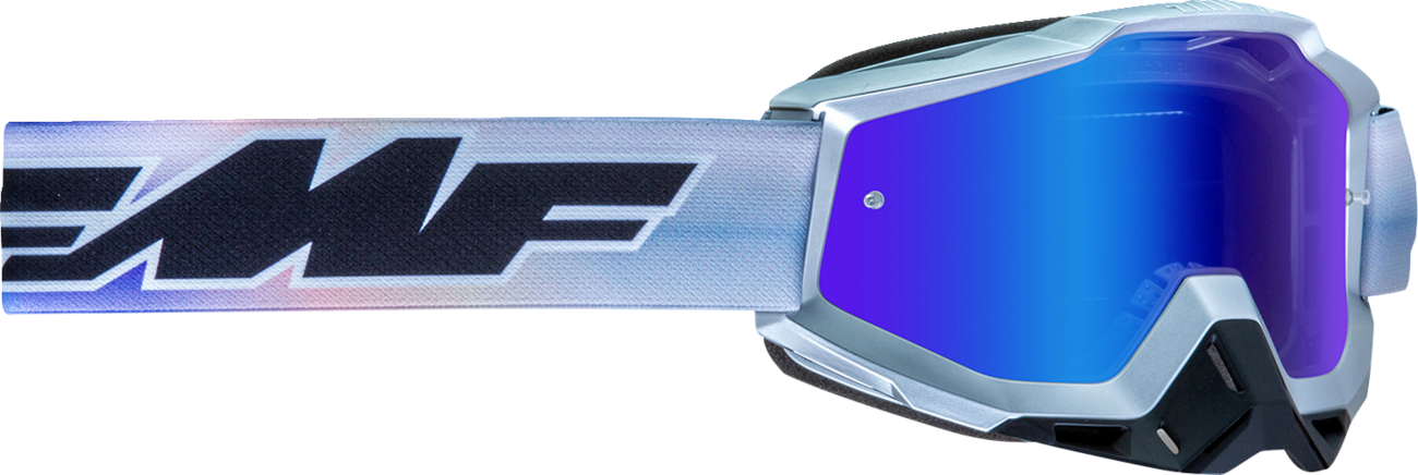 FMF PowerBomb Goggles - Afterburn - Blue/Purple/Gray - Blue Mirror F-50037-00012 2601-3308