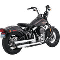 VANCE & HINES 3" Twin Slash Slip-On Mufflers - Chrome Softail Cross Bones FLSTSB 2008-2009 16842