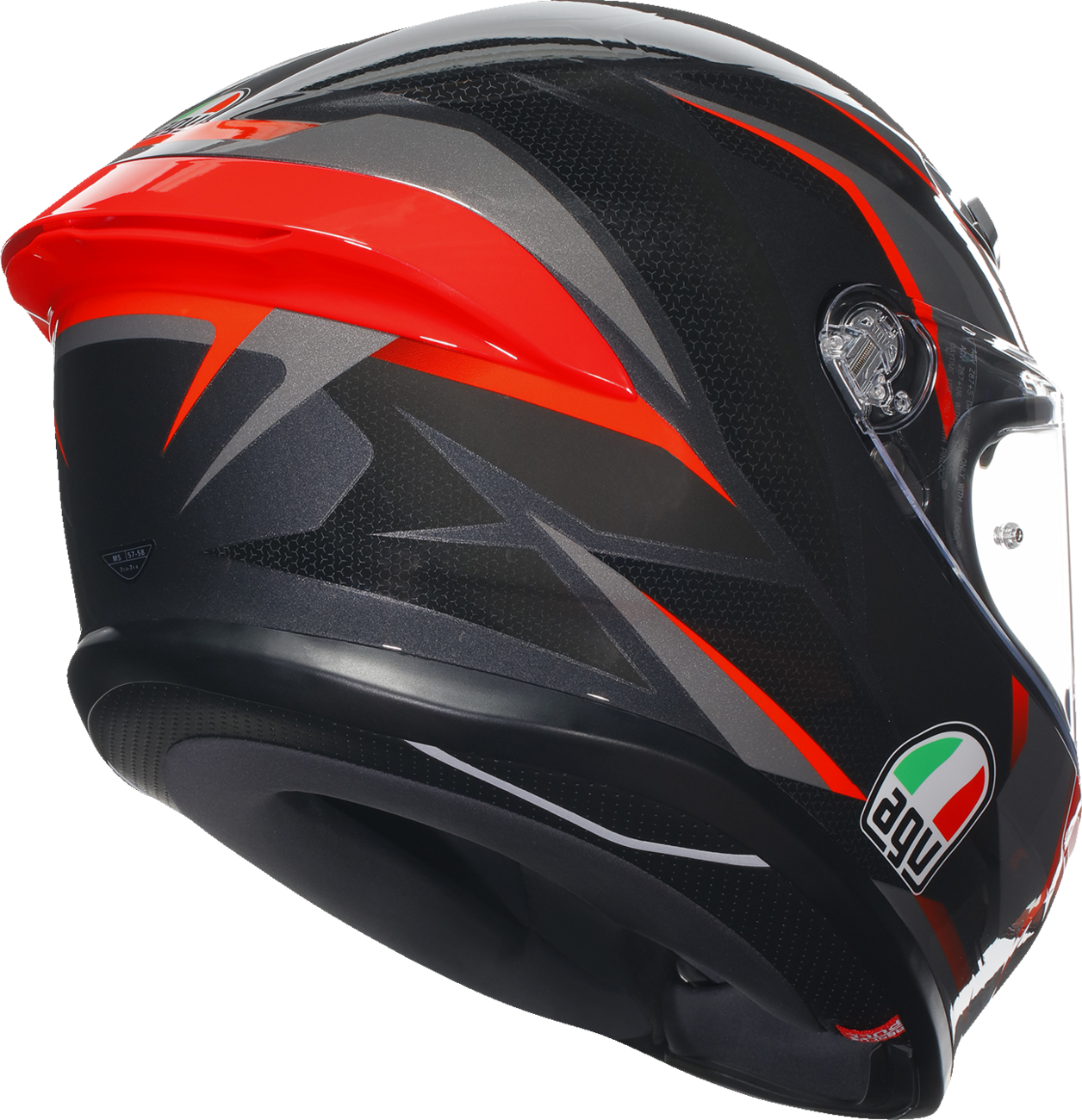 AGV K6 S Helmet - Slashcut - Black/Gray/Red - XL 2118395002014XL
