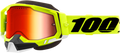 100% Racecraft 2 Snow Goggles - Fluo Yellow - Red Mirror 50012-00004