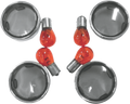 DRAG SPECIALTIES Lens Kit with Trim Ring - Smoke L12-0226L