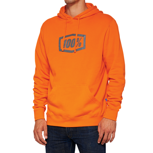 100% Hoodie Icon - Orange - Medium 20029-00021