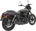 BASSANI XHAUST 4" Black Muffler - Megaphone - XG50/750 1527RB
