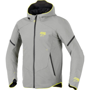 ALPINESTARS Aeroshell Waterproof Jacket - Mid Gray/Yellow Fluo - XL 3200226-9116-XL