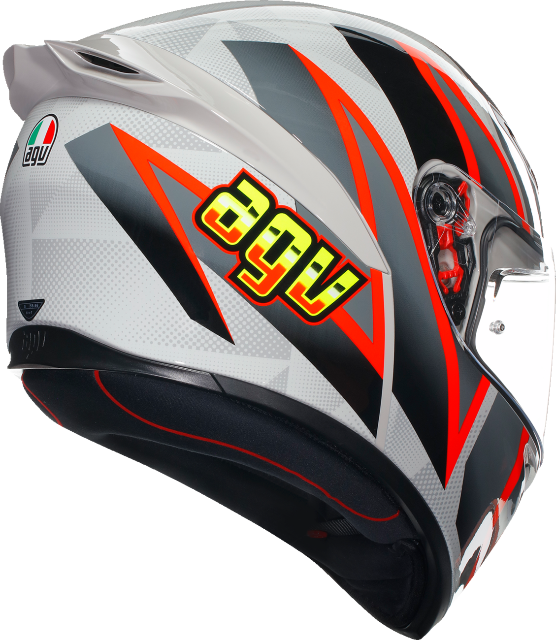 AGV K1 S Helmet - Blipper - Gray/Red - Medium 2118394003030M