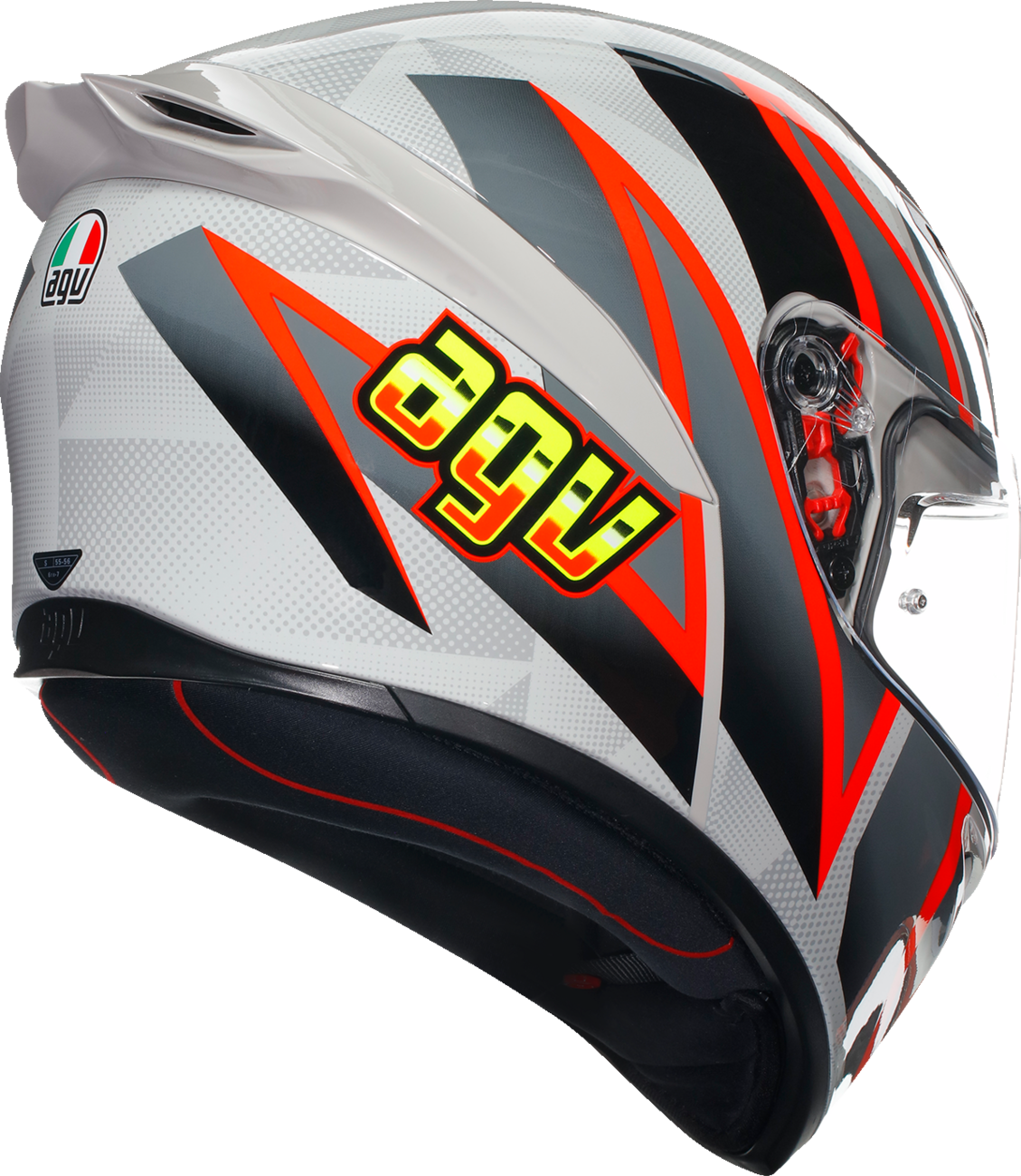 AGV K1 S Helmet - Blipper - Gray/Red - Large 2118394003030L