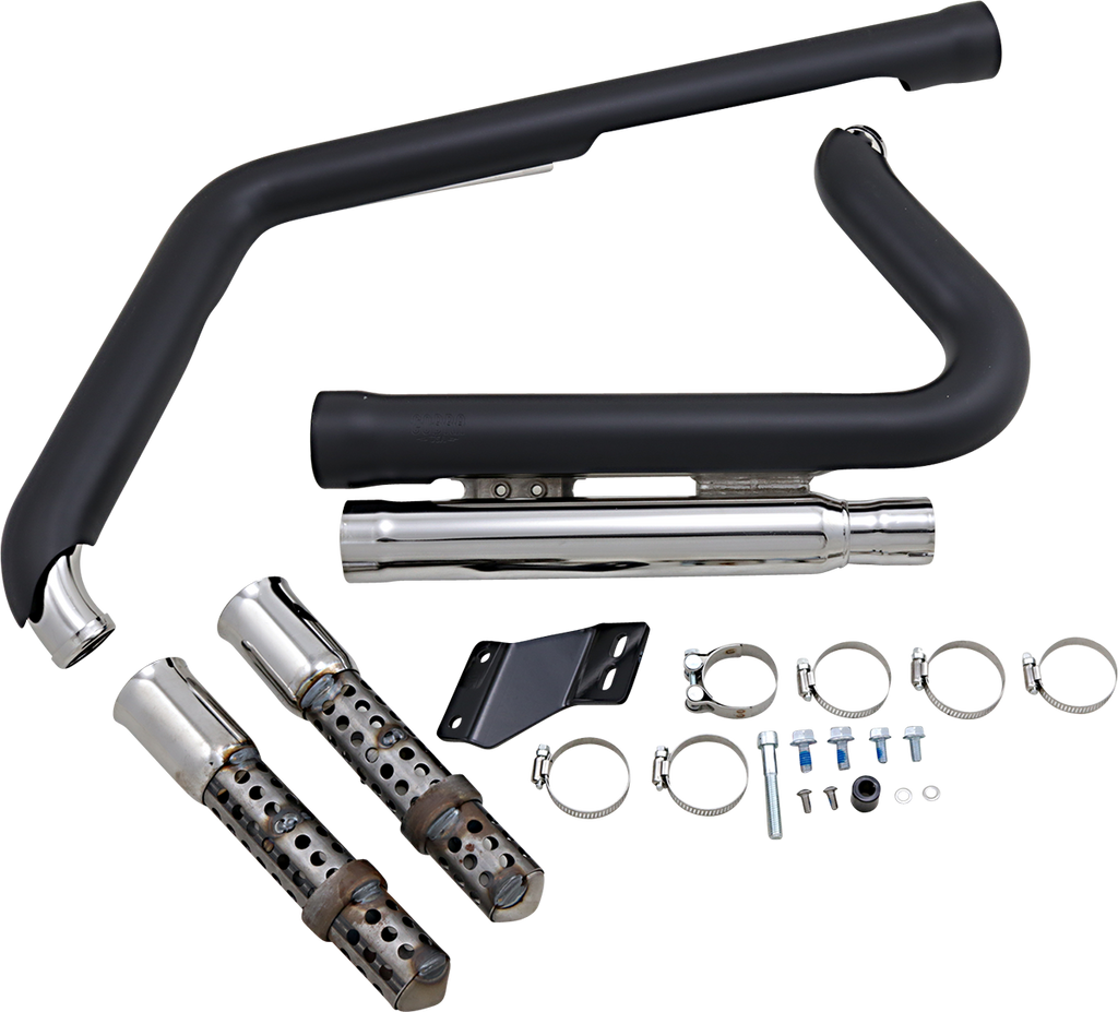 COBRA 909 Exhaust - Black - '12-'17 Softail 6711B