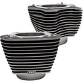 S&S CYCLE Cylinder Set - 4.25" Bore - Unhoned - Wrinkle Black w/Highlights - M8 910-0682A