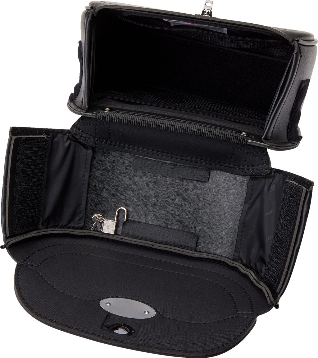 SADDLEMEN Large Cruis'n Sissy Bar Bag - Black 3503-0049