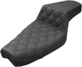 SADDLEMEN Step-Up Seat - Front Lattice Stitch - Black - XL 879-03-172