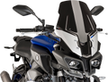 PUIG HI-TECH PARTS Race Windscreen - Black - Yamaha 8918N