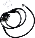 DRAG SPECIALTIES Brake Line - Front - +10" - Black - XL 614745-10BLK