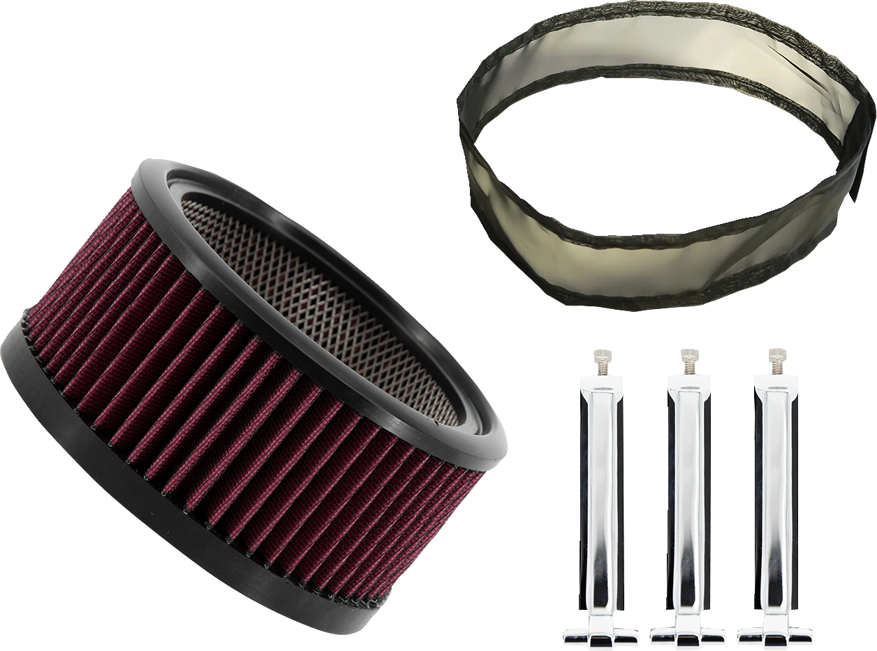 TRASK Air Filter - Big Power Assault - Chrome TM-1020-BPCH