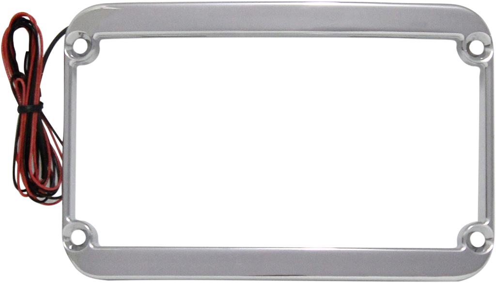 KLOCK WERKS Lighted License Plate Frame - Chrome KWS-01-0088-C