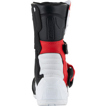 ALPINESTARS Kids Tech 3S Boots - Red/Black/White - US 1 2014524-2030-1