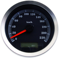 DRAG SPECIALTIES Programmable Speedometer - Black Face - KM/H 83101B