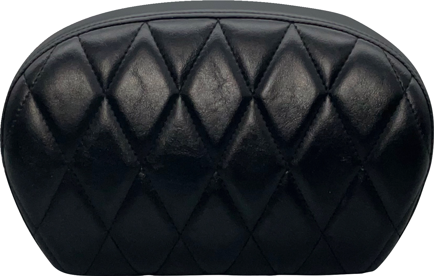 LE PERA Sissy Bar Pad - Single Diamond - Shiny Black L-SBP01DM-SH