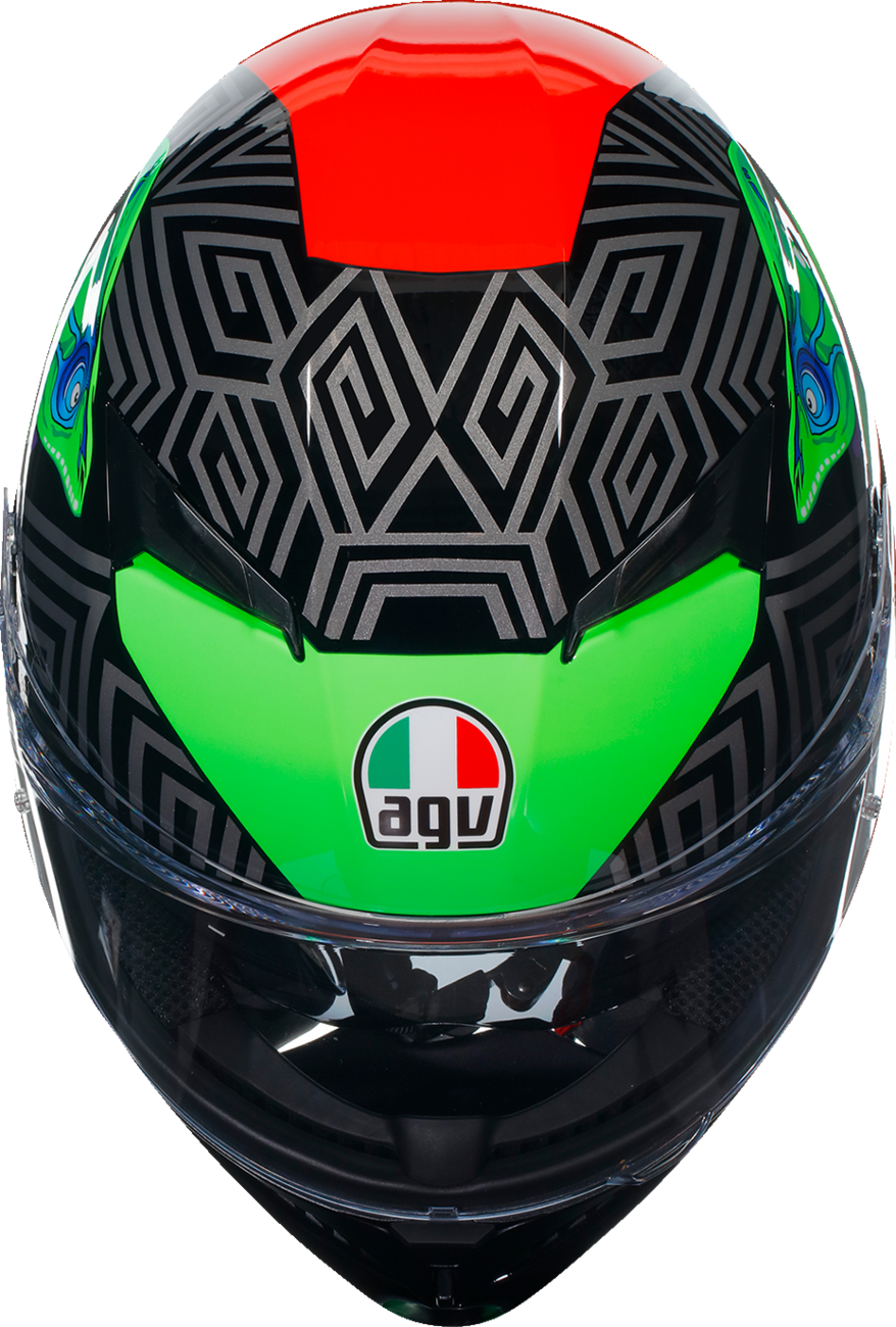 AGV K3 Helmet - Kamaleon - Black/Red/Green - XL 2118381004013XL