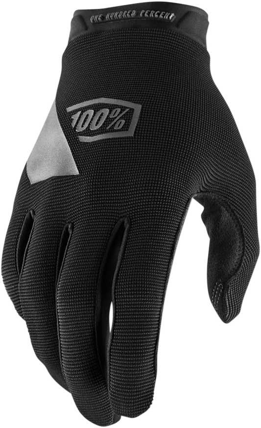 100% Ridecamp Gloves - Black/Charcoal - Large 10011-00007