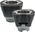 S&S CYCLE Cylinders - 4.125" - Black 910-0401