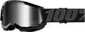 100% Youth Strata 2 Goggles - Black - Silver Mirror 50032-00001