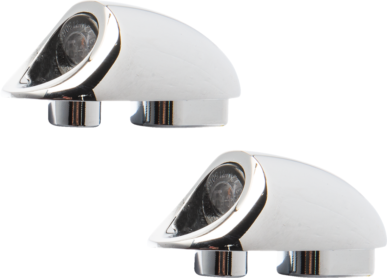 KODLIN MOTORCYCLE 3-1 Mini Fender Strut Indicator Lights - Chrome K68490