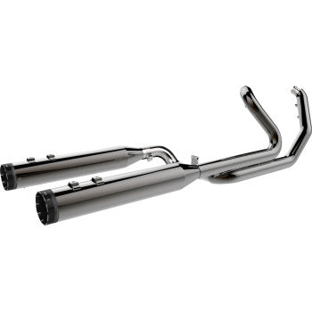 KHROME WERKS 2-into-1-into-2 Dominator-SR Exhaust System - Eclipse - Without End Caps - Twin Cam Touring 201830-SR