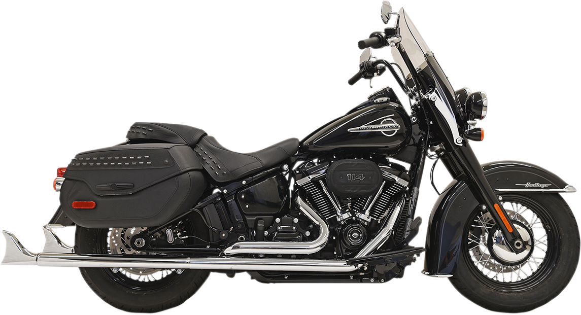 BASSANI XHAUST Fishtail Exhaust without Baffle - 33" 1S86E-33