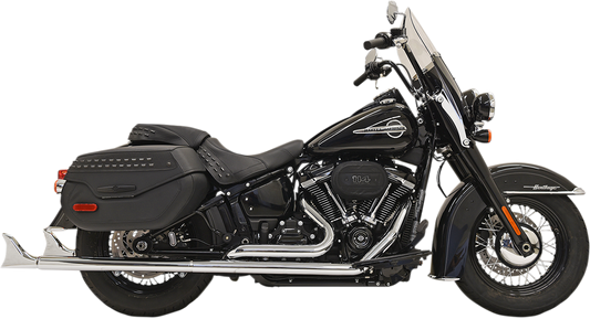 BASSANI XHAUST Fishtail Exhaust with Baffle - 33" 2018 - 2020 Heritage and Deluxe  1S96E-33 1800-2376