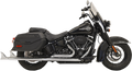 BASSANI XHAUST Fishtail Exhaust with Baffle - 33" 2018 - 2020 Heritage and Deluxe  1S96E-33 1800-2376