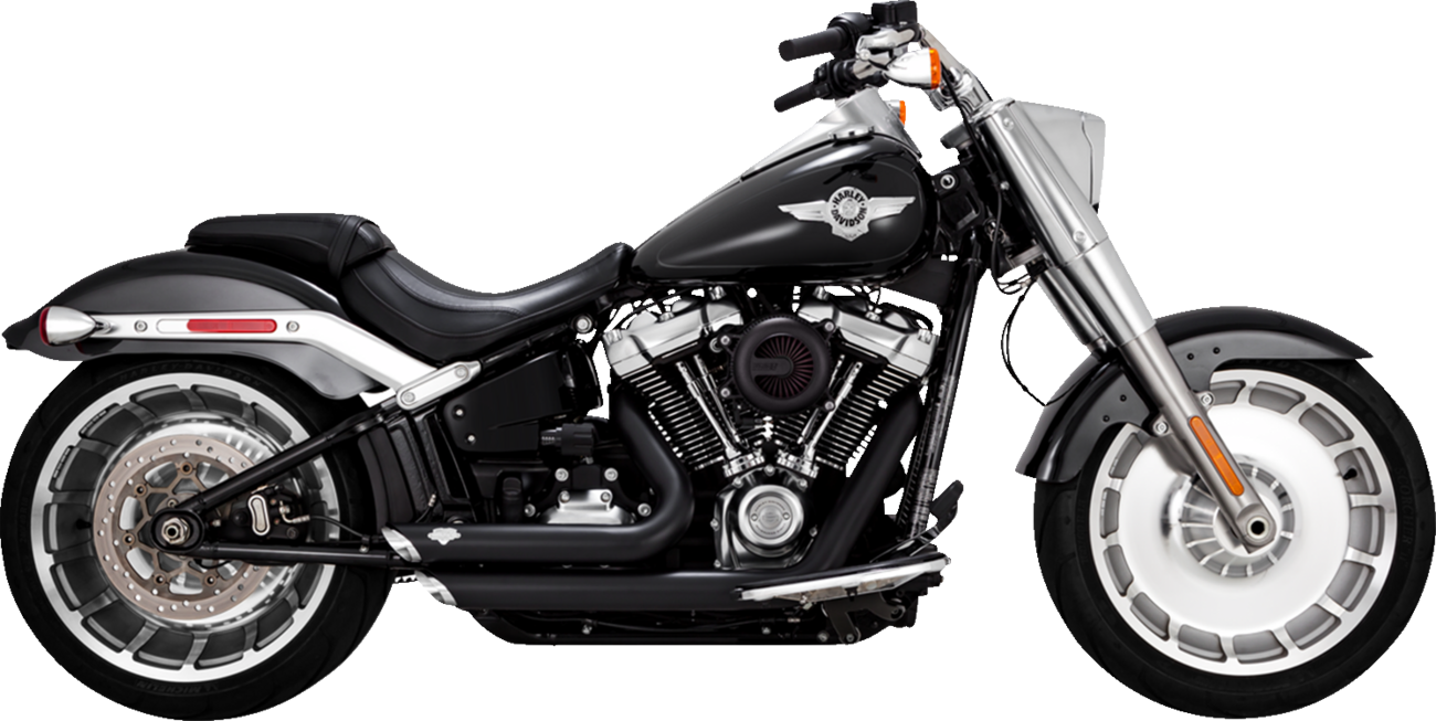 VANCE & HINES Shortshots Staggered Exhaust System - Matte Black 47335