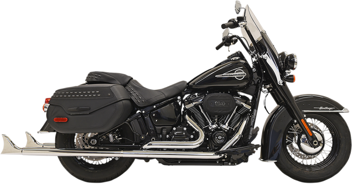 BASSANI XHAUST Fishtail Exhaust without Baffle - 36" 1S86E-36