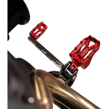 THRASHIN SUPPLY CO. Aggressor Footpegs - Rear- Red TSC-2022-2-D