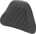 SADDLEMEN Tour-Pak Backrest Pad Cover - Lattice Stitched - Black 88-11885LS