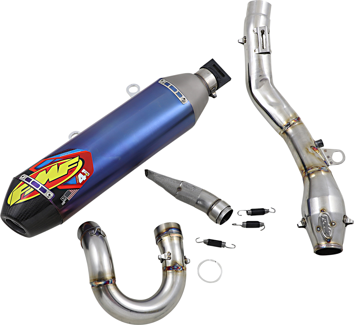 FMF 4.1 RCT Exhaust with MegaBomb - Anodized Titanium KTM 500 XCF-W /Husqvarna  FE501  2020-2022 045663 1820-1960