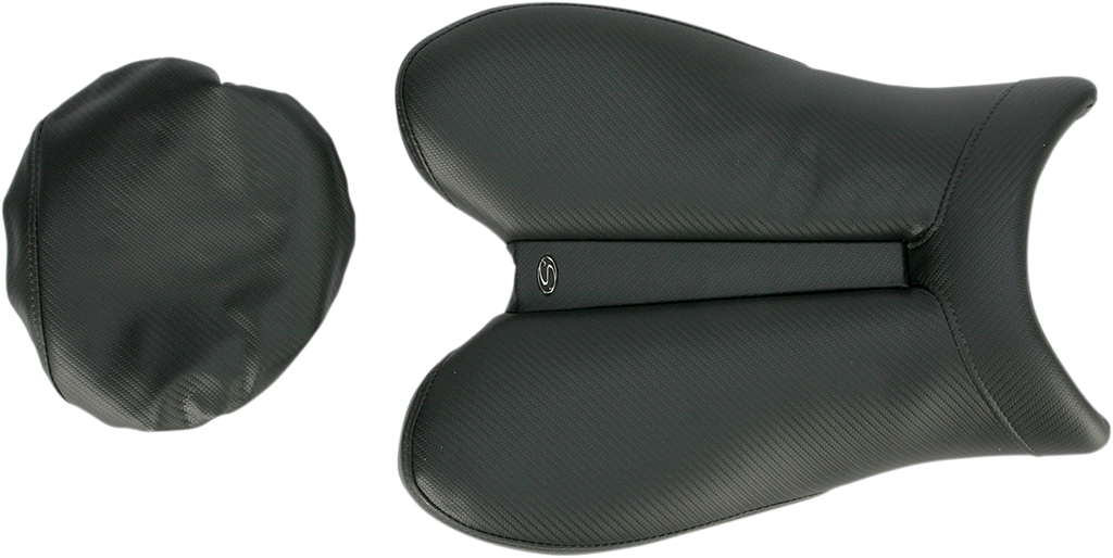 SADDLEMEN Gel Channel Track Carbon Fiber Sport Seat - Black - R6 0810-Y117