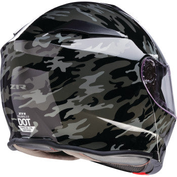 Z1R Solaris 2.0 Modular Helmet - Camo - Black/Gray - XS 0100-2607