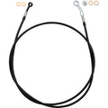 FAT BAGGERS INC. EZ Install Brake Line - 64" - Black Braid 110064-B
