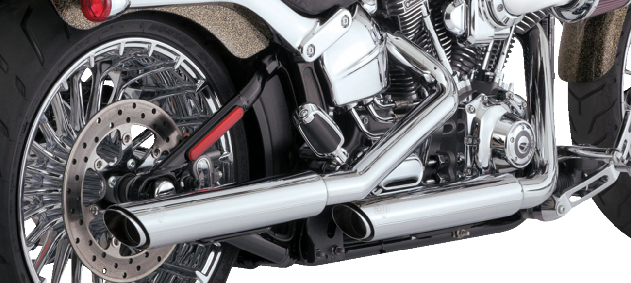 VANCE & HINES 3" Twin Slash Slip-On Muffler - Chrome 16335