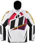 ICON Airform Quarterflash Jacket - White/Black/Red - 3XL 2820-5961