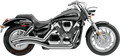 COBRA Speedster Swept Exhaust - Chrome - VTX1300C 2004-2009	 1230