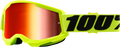 100% Strata 2 Goggles - Yellow - Red Mirror 50028-00003