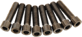 DRAG SPECIALTIES Lifter Smooth Bolt Kit - Black/Chrome - M8 MK776SBK