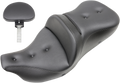 SADDLEMEN Roadsofa Seat - Heated - Pillow Top - with Backrest - Black - '09-'23 FLHTCUTG 808-07B-181TBRH