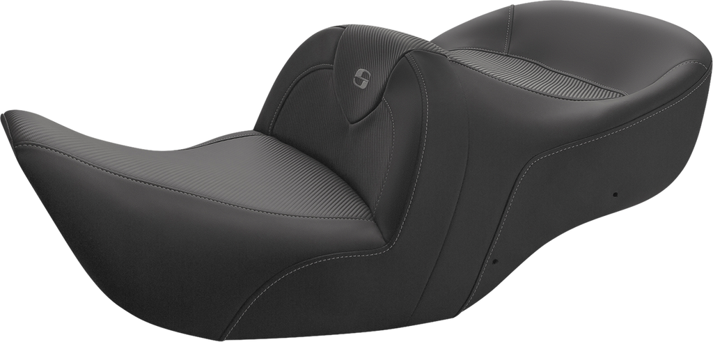 SADDLEMEN Roadsofa Seat - Carbon Fiber - Without Backrest - Black - GL H01-07-185