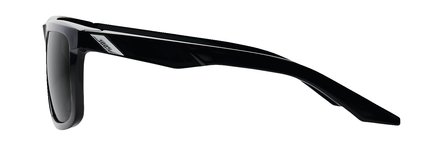100% Blake Sunglasses - Polished Black - Grey PeakPolar 60028-00000